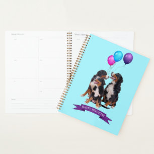 Bernese Mountain Dogs Happy Birthday Gift Bag Planner