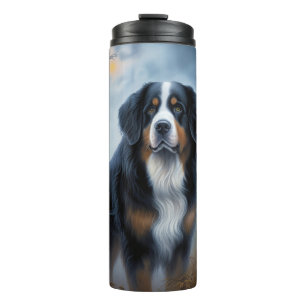 Bernese Mountain Halloween Scary Thermal Tumbler