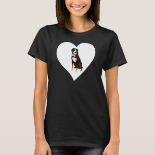Bernese Mountain Heart Bernese Mountain Owner Dog  T-Shirt
