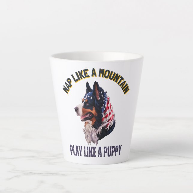 Bernese Mountain Latte Mug (Front)