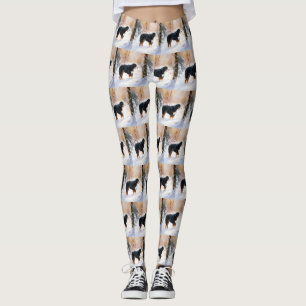 Bernese Mountain Let It Snow Christmas  Leggings