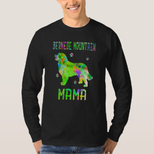 Bernese Mountain Mama Colourful Dog Mom T-Shirt