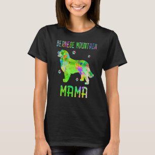 Bernese Mountain Mama Colourful Dog Mom T-Shirt