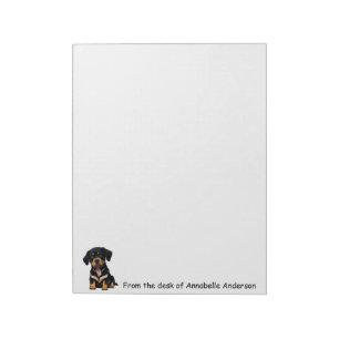 Bernese Mountain Puppy Personalize Notepad