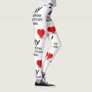 bernese mt dog love leggings