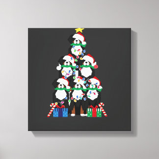 Bernese Mt Dog Puppy Christmas Tree Classic T-Shir Canvas Print