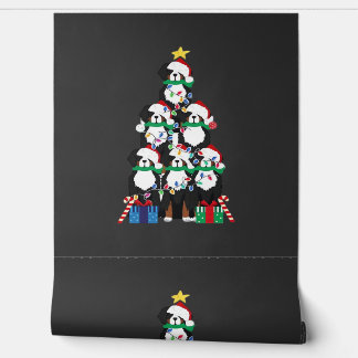 Bernese Mt Dog Puppy Christmas Tree Classic T-Shir Wallpaper