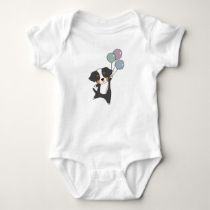 Bernese Sennenhund Sweet Animal Flies With Baby Bodysuit