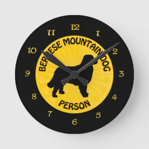Bernese Xing Round Clock