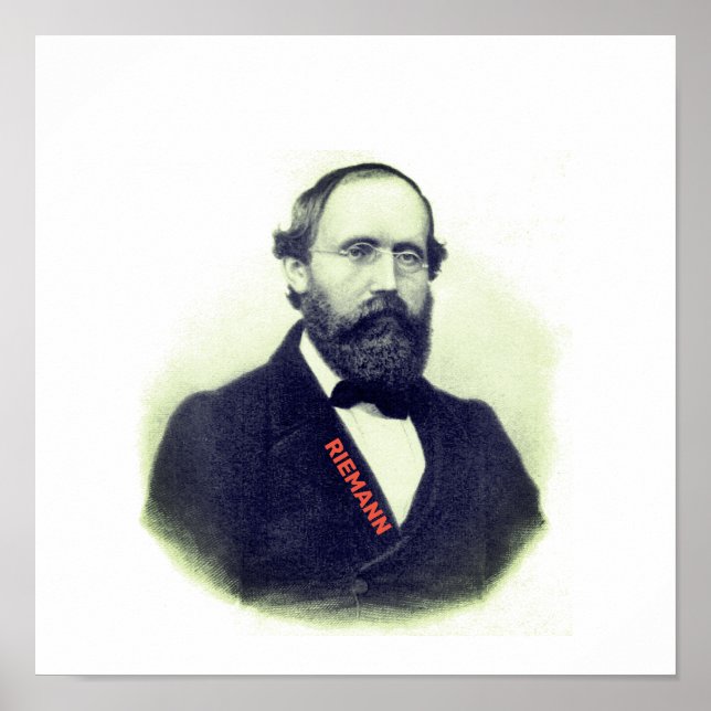 Bernhard Riemann Poster (Front)