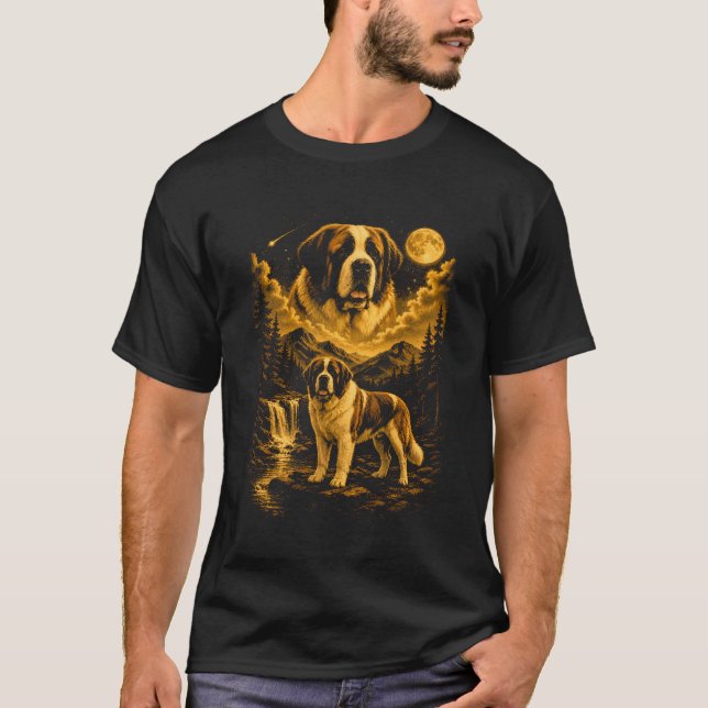 Bernhardiner Howling Moon T-Shirt (Front)