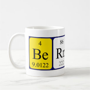 Bernice nom de table périodique mug
