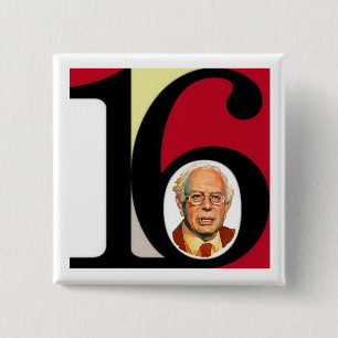 Bernie '16 2 inch square button