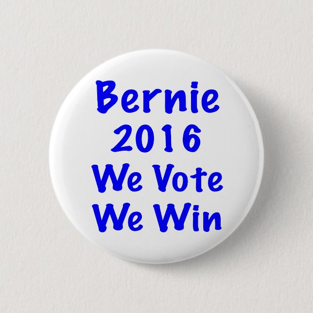 Bernie 2016 2 inch round button (Front)