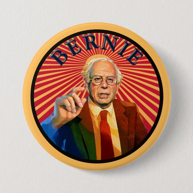 BERNIE 2016 3 INCH ROUND BUTTON (Front)
