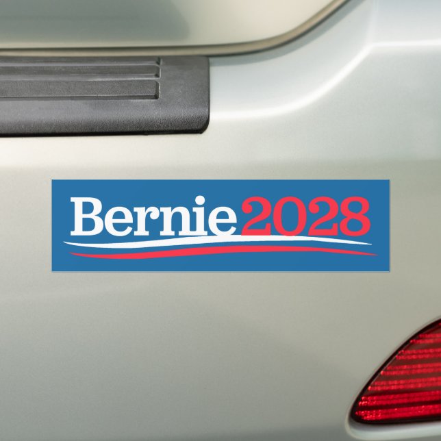 Bernie 2028 bumper sticker (On Car)