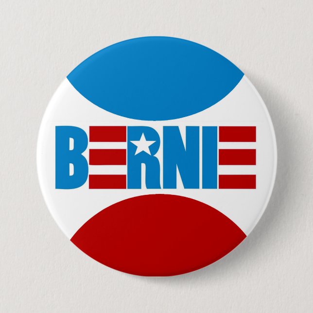 Bernie 3 Inch Round Button (Front)