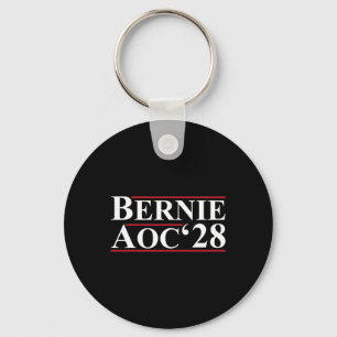 Bernie Aoc 2028 Bernie Sanders Alexandria Cortez P Keychain