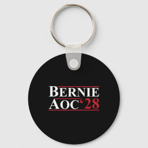 Bernie Aoc 2028 Bernie Sanders Alexandria Cortez P Keychain