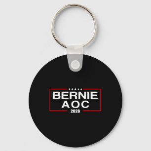 Bernie Aoc 2028 Bernie Sanders Alexandria Cortez P Keychain