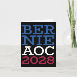 Bernie Aoc 2028 Campaign - Patriotic Fight Oligarc Card