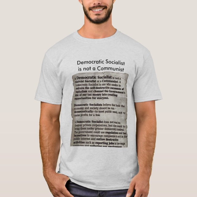 #Bernie Democratic Socialist Education T-Shirt (Front)