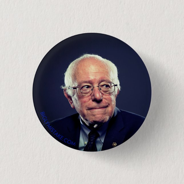 Bernie Sanders 1 Inch Round Button (Front)