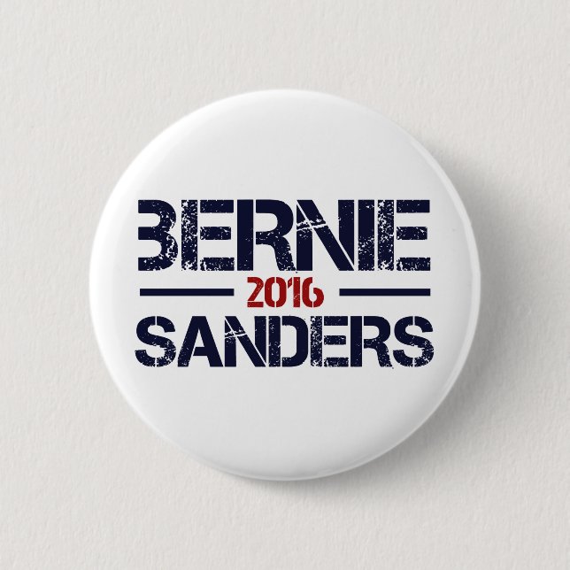 Bernie Sanders 2016 2 Inch Round Button (Front)