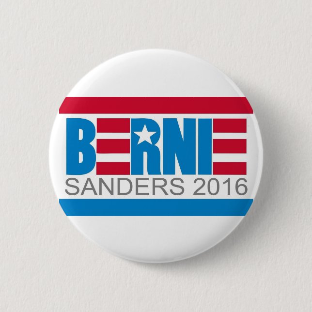 BERNIE Sanders 2016 2 Inch Round Button (Front)