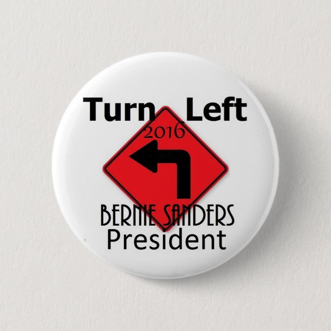 Bernie SANDERS 2016 2 Inch Round Button (Front)