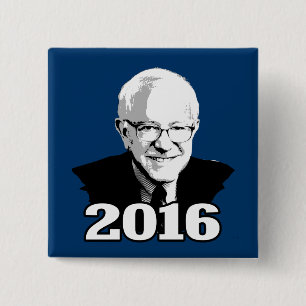 BERNIE SANDERS 2016 Candidate 2 Inch Square Button