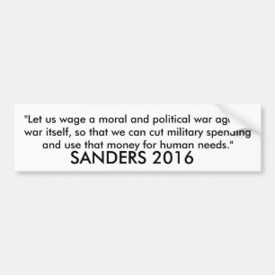 Bernie Sanders 2016 Car Bumper Sticker
