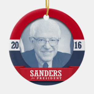 BERNIE SANDERS 2016 CERAMIC ORNAMENT