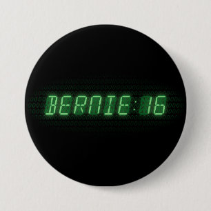 Bernie Sanders 2016 Clock 3 Inch Round Button