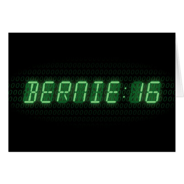 Bernie Sanders 2016 Horloge (Devant Horizontal)