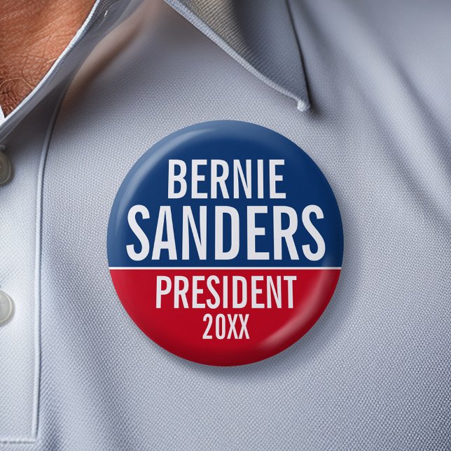 Bernie Sanders 2020 Campaign - can edit name/colou 2 Inch Round Button (Bernie Sanders Button)