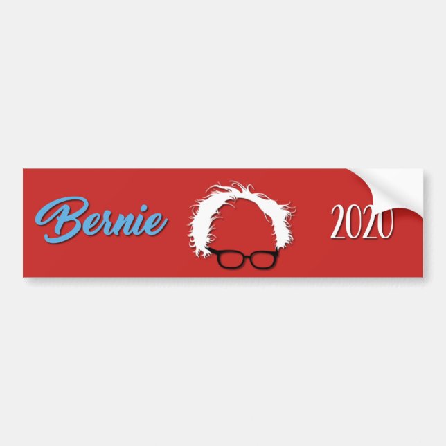 Bernie Sanders 2020 Red Bumper Sticker (Front)