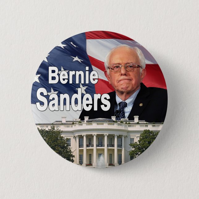 Bernie Sanders 2 Inch Round Button (Front)