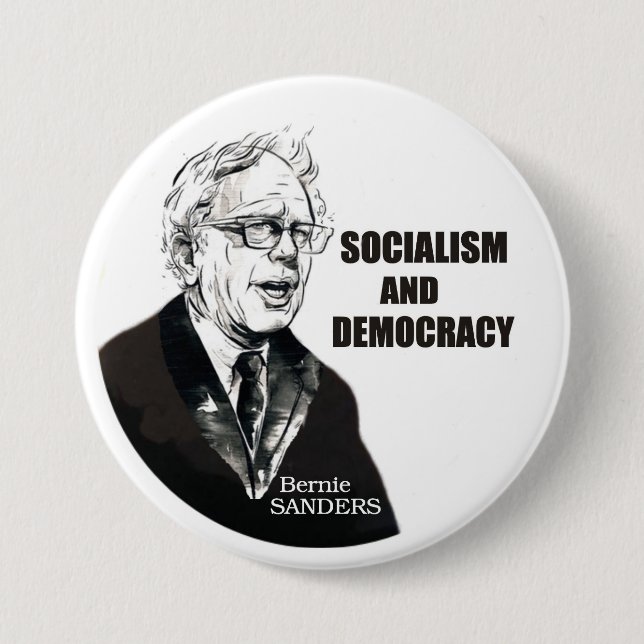 Bernie Sanders 3 Inch Round Button (Front)