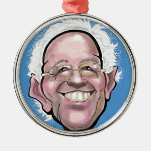 Bernie Sanders Caricature Metal Ornament