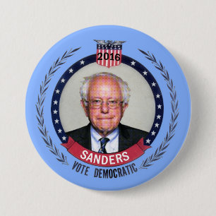 Bernie Sanders Democrat for President 3 Inch Round Button