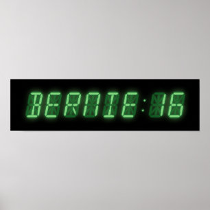 Bernie Sanders Digital Readout Poster