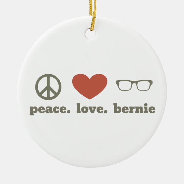 Bernie Sanders Election Swag Ceramic Ornament (Front)