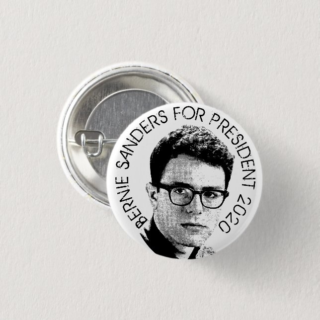 Bernie Sanders For President 1 Inch Round Button (Front & Back)
