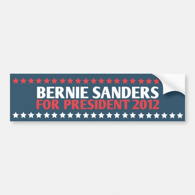 Bernie Sanders for President 2012 Bumper Sticker (Front)