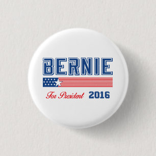 Bernie Sanders For President 2016 1 Inch Round Button