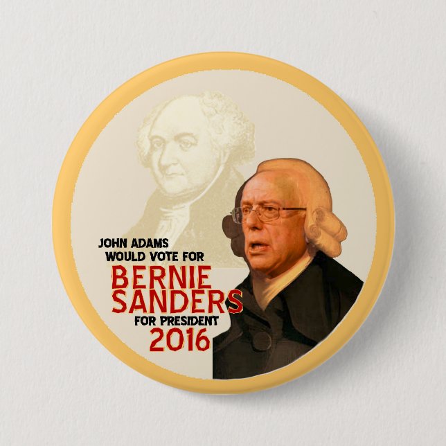 Bernie Sanders for president 2016 3 Inch Round Button (Front)