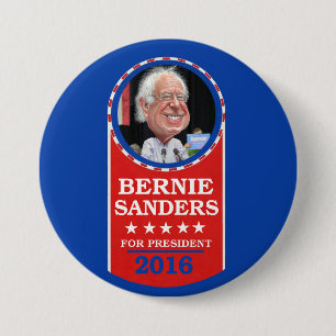 Bernie Sanders for President 2016 3 Inch Round Button