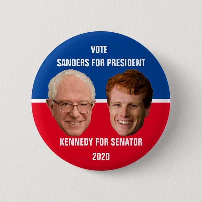 Bernie Sanders for President 2020 2 Inch Round Button (Front)