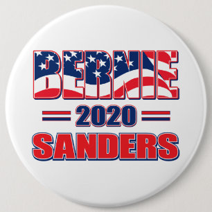 Bernie Sanders for President 2020 6 Inch Round Button